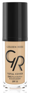 Golden Rose Total Cover 2 in 1 SPF15 Kryjący Podkład 11 Nude Golden Rose Total Cover 2 in 1 SPF15 Kryjący Podkład 11 Nude