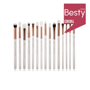 Jessup Zestaw 15 Pędzli do Oczu T217 White/Rose Gold