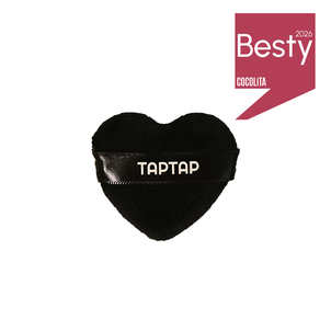 TAPTAP Puszek do Pudru Serce Czarne XS