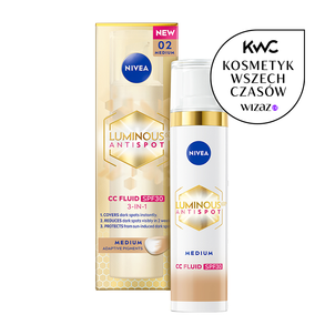 NIVEA LUMINOUS630® Przeciw Przebarwieniom Krem CC 3w1 SPF30+ 02 Medium 40ml