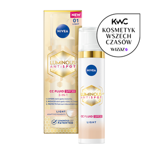 NIVEA LUMINOUS630® Przeciw Przebarwieniom Krem CC 3w1 SPF30+ 01 Light 40ml
