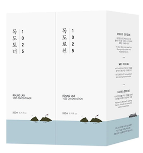ROUND LAB 1025 Dokdo Zestaw Tonik + Lotion do Twarzy