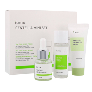 iUNIK Centella Mini Set Zestaw Kosmetyków z Wąkrotą Azjatycką Tonik + Serum + Krem