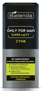 Bielenda Only for Man Żel Nawilżający Przeciw Błyszczeniu się Skóry Super Matt