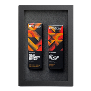 ZEW for Men Zestaw Regenerująco-Oczyszczający Krem do Twarzy Anti-Age + Żel do Mycia Twarzy