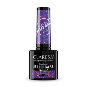 Claresa Rainbow Jello Base Baza Hybrydowa Violet Claresa Rainbow Jello Base Baza Hybrydowa Violet