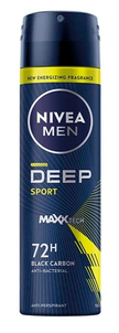 NIVEA MEN Deep Sport Antyperspirant Spray 150ml NIVEA MEN Deep Sport Antyperspirant Spray 150ml