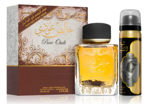 LATTAFA Pure Oudi Zestaw Woda Perfumowana Unisex + Spray