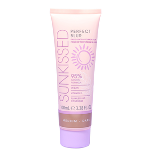 Sunkissed Perfect Blur Długotrwały Podkład do Twarzy i Ciała Medium - Dark 100ml