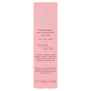 MIYA Rozświetlający Krem do Twarzy z Witaminami Secret Glow MIYA Rozświetlający Krem do Twarzy z Witaminami Secret Glow