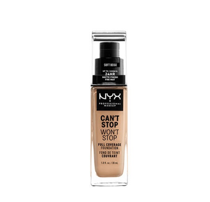 NYX Professional Makeup Can't Stop Won't Stop Długotrwały Podkład Kryjący Soft Beige NYX Professional Makeup Can't Stop Won't Stop Długotrwały Podkład Kryjący Soft Beige