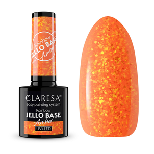 Claresa Rainbow Jello Base Baza Hybrydowa Amber Claresa Rainbow Jello Base Baza Hybrydowa Amber