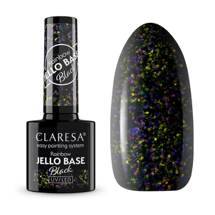 Claresa Rainbow Jello Base Baza Hybrydowa Black Claresa Rainbow Jello Base Baza Hybrydowa Black