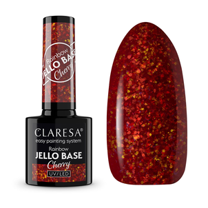 Claresa Rainbow Jello Base Baza Hybrydowa Cherry Claresa Rainbow Jello Base Baza Hybrydowa Cherry