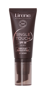 Lirene Single Touch Nawilżający Podkład Kryjący SPF50 01 Ivory 30ml Lirene Single Touch Nawilżający Podkład Kryjący SPF50 01 Ivory 30ml