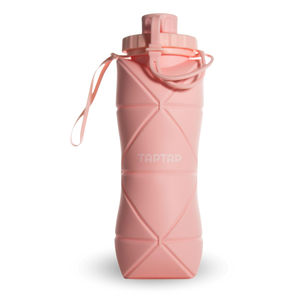 TAPTAP Silikonowa Składana Butelka Różowa 600ml TAPTAP Silikonowa Składana Butelka Różowa 600ml
