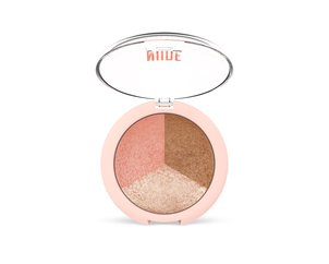 Golden Rose Nude Look Wypiekane Pudry do Twarzy 3w1