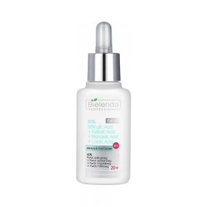 Bielenda Professional 40% Kwas Salicylowy + Kwas Azelainowy + Kwas Migdałowy + Kwas Mlekowy pH2 30ml Bielenda Professional 40% Kwas Salicylowy + Kwas Azelainowy + Kwas Migdałowy + Kwas Mlekowy pH2 30ml