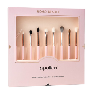 Boho Beauty x Apollca Zestaw 9 Pędzli do Makijażu Oczu
