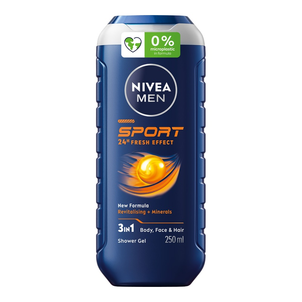 NIVEA Men Sport 24h Fresh Effect Żel pod Prysznic 3w1 250ml NIVEA Men Sport 24h Fresh Effect Żel pod Prysznic 3w1 250ml