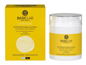 BasicLab Complementis Rozświetlająca Maska do Twarzy Szyi i Dekoltu 50ml