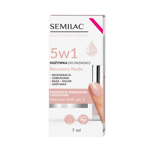 Semilac Odżywka do Paznokci 5w1 Recovery Nude