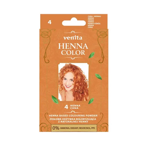 Venita Henna Color Ziołowa Odżywka Koloryzująca z Naturalnej Henny 4 Chna