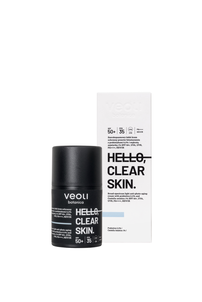 Veoli Botanica Hello Clear Skin Szerokopasmowy Lekki Krem Ochronny SPF50+ z Prebiotykami i Wąkrotą Azjatycką 50ml