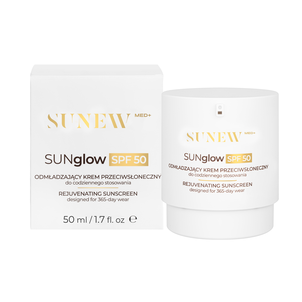 Sunew Med+ SUNglow SPF50 Odmładzający Krem Przeciwsłoneczny do Twarzy 50ml