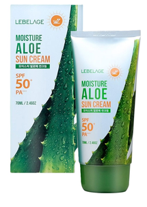 Lebelage Moisture Aloe Krem do Twarzy z Filtrem SPF50+ PA+++ i Ekstraktem z Aloesu 70ml