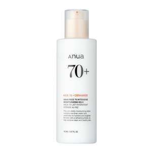 Anua 70+ Rice 70 + Ceramide Intensywnie Nawilżające Mleczko do Twarzy 150ml