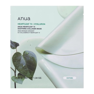Anua Heartleaf 70 + Hyaluron Hydrożelowa Maska z Kolagenem 38g