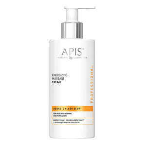 APIS Adeno-C Flash Glow Energetyzujący Krem do Masażu Twarzy z Witaminą C i Kwasem Ferulowym 300ml APIS Adeno-C Flash Glow Energetyzujący Krem do Masażu Twarzy z Witaminą C i Kwasem Ferulowym 300ml