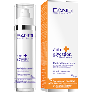 Bandi Anti Glycation + Rozświetlająca Maska 2w1 z Natychmiastowym Efektem Regeneracji 50ml Bandi Anti Glycation + Rozświetlająca Maska 2w1 z Natychmiastowym Efektem Regeneracji 50ml