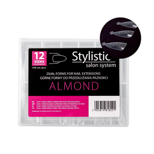 Stylistic Górne Formy do Przedłużania Paznokci Almond 120 Sztuk