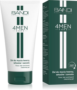 Bandi 4 Men Care Żel do Mycia Twarzy Włosów i Zarostu 150ml Bandi 4 Men Care Żel do Mycia Twarzy Włosów i Zarostu 150ml