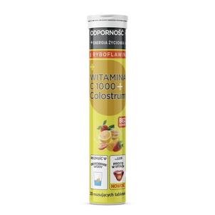 Colostrum Witamina C Suplement Diety 20 Musujących Tabletek
