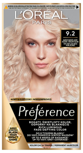 Loreal Preference Farba do Włosów 9.2 Bardzo Bardzo Jasny Beżowo-Perłowy Blond Loreal Preference Farba do Włosów 9.2 Bardzo Bardzo Jasny Beżowo-Perłowy Blond