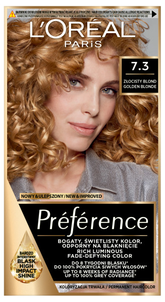 Loreal Preference Farba do Włosów 7.3 Złocisty Blond Loreal Preference Farba do Włosów 7.3 Złocisty Blond