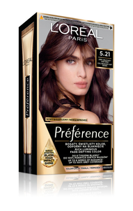 Loreal Preference Farba do Włosów 5.21 Zimny Opalizujący Jasny Brąz Loreal Preference Farba do Włosów 5.21 Zimny Opalizujący Jasny Brąz