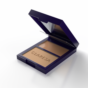 Claresa Duo Palette Kremowo-Pudrowa Paleta do Konturowania Bronzer 01 More Sculpted