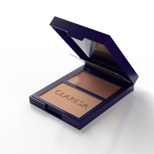 Claresa Duo Palette Kremowo-Pudrowa Paleta do Konturowania Bronzer 02 Sun Tropez