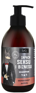 LaQ Oczyszczający Szampon do Włosów dla Mężczyzn Zapach Seksu i Biznesu 300ml