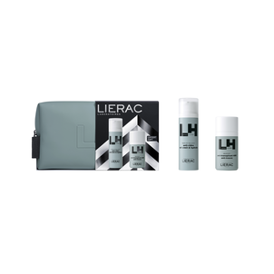 LIERAC Homme Zestaw dla Mężczyzn Emulsja Anti-Aging + Dezodorant + Kosmetyczka