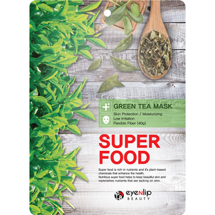 Eyenlip Super Food Green Tea Łagodząca Maska w Płachcie