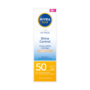 NIVEA Sun Shine Control Matujący Krem do Twarzy z Filtrem SPF50 Light Tinted 50ml