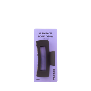 TAPTAP Klamra XL do Włosów Czarna