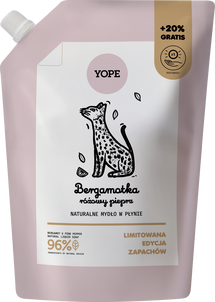 Yope Refill Mydło w Płynie Bergamotka Różowy Pieprz 600ml Yope Refill Mydło w Płynie Bergamotka Różowy Pieprz 600ml