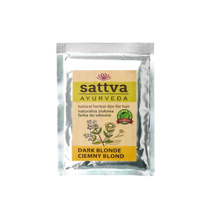Sattva Ayurveda Naturalna Ziołowa Farba do Włosów Ciemny Blond 10g Sattva Ayurveda Naturalna Ziołowa Farba do Włosów Ciemny Blond 10g