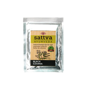 Sattva Ayurveda Naturalna Ziołowa Farba do Włosów Czarna 10g Sattva Ayurveda Naturalna Ziołowa Farba do Włosów Czarna 10g
